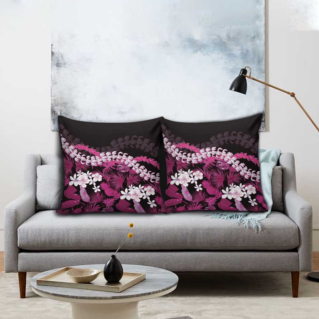 Akala Aloha Hawaii Lei Pillow Cover Tropical Flowers Elegant Vibe LT14 - Polynesian Pride