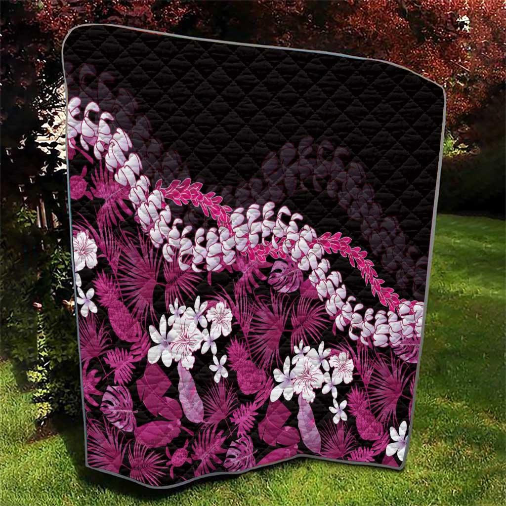 Akala Aloha Hawaii Lei Quilt Tropical Flowers Elegant Vibe LT14 - Polynesian Pride