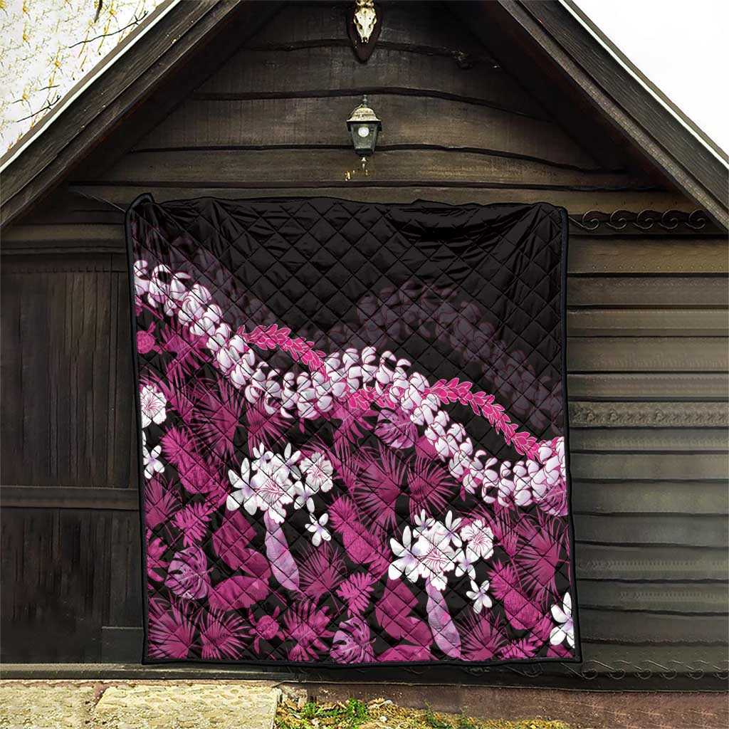 Akala Aloha Hawaii Lei Quilt Tropical Flowers Elegant Vibe LT14 - Polynesian Pride