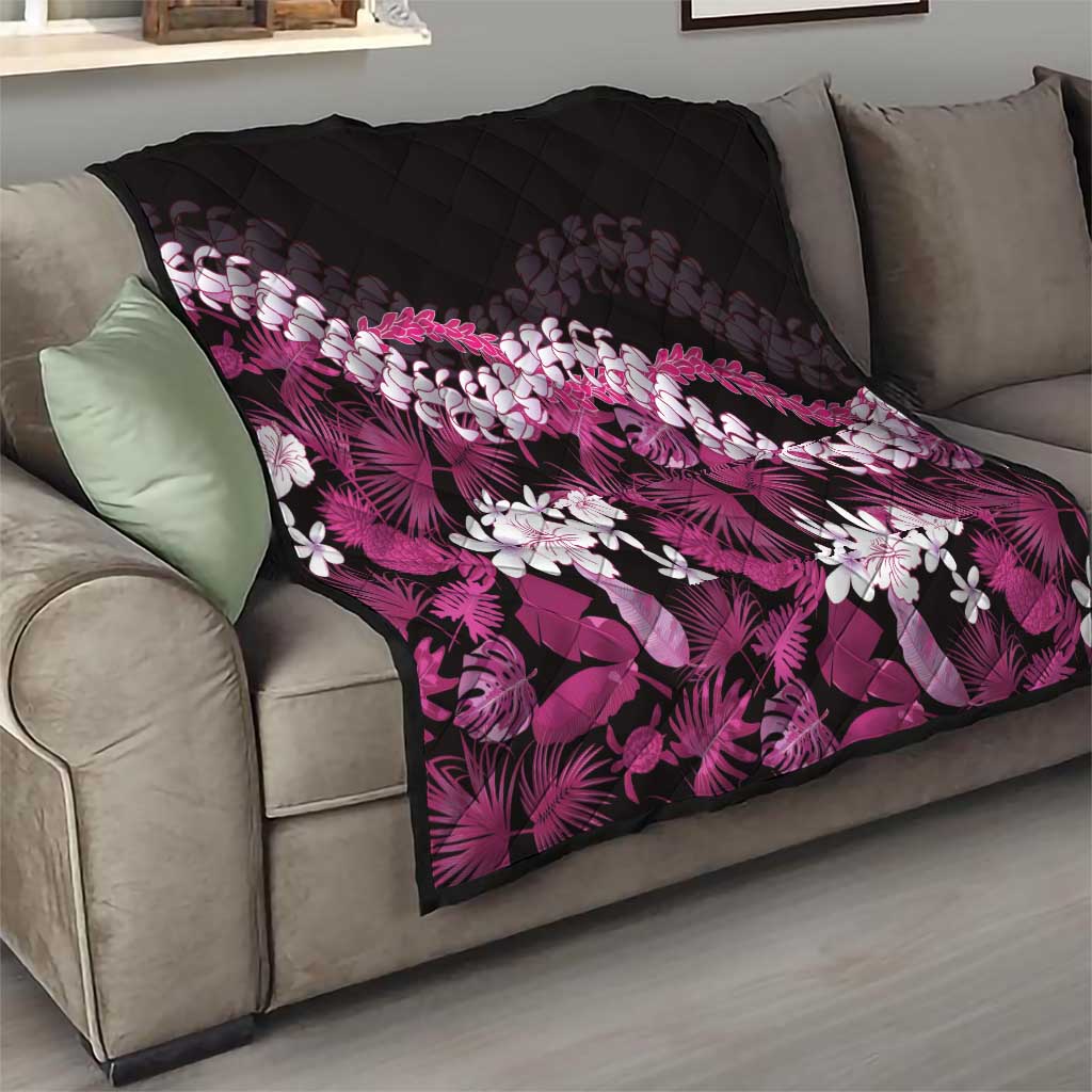 Akala Aloha Hawaii Lei Quilt Tropical Flowers Elegant Vibe LT14 - Polynesian Pride