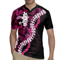 Akala Aloha Hawaii Lei Rugby Jersey Tropical Flowers Elegant Vibe LT14 - Polynesian Pride