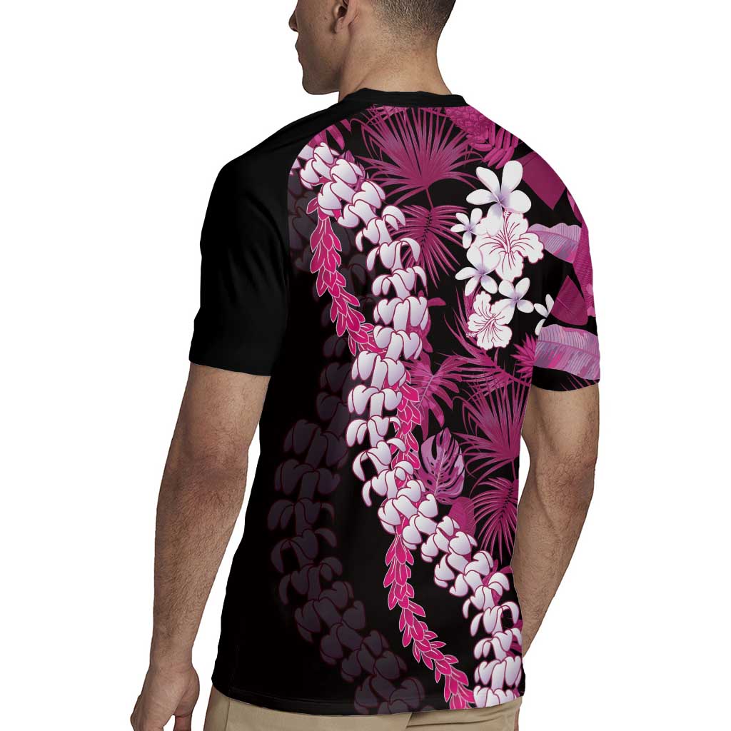 Akala Aloha Hawaii Lei Rugby Jersey Tropical Flowers Elegant Vibe LT14 - Polynesian Pride