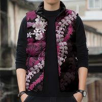 Akala Aloha Hawaii Lei Sleeveless Puffer Jacket Tropical Flowers Elegant Vibe LT14 - Polynesian Pride