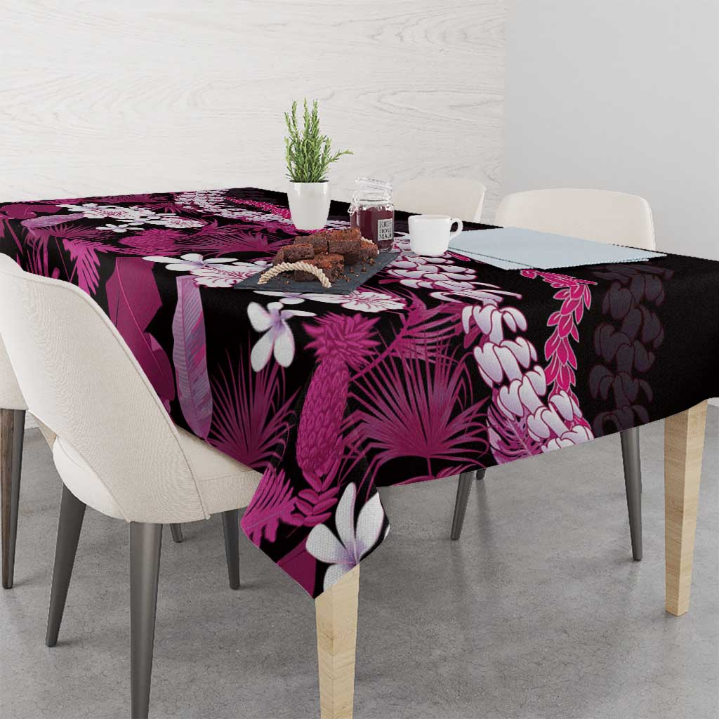 Akala Aloha Hawaii Lei Tablecloth Tropical Flowers Elegant Vibe LT14 - Polynesian Pride