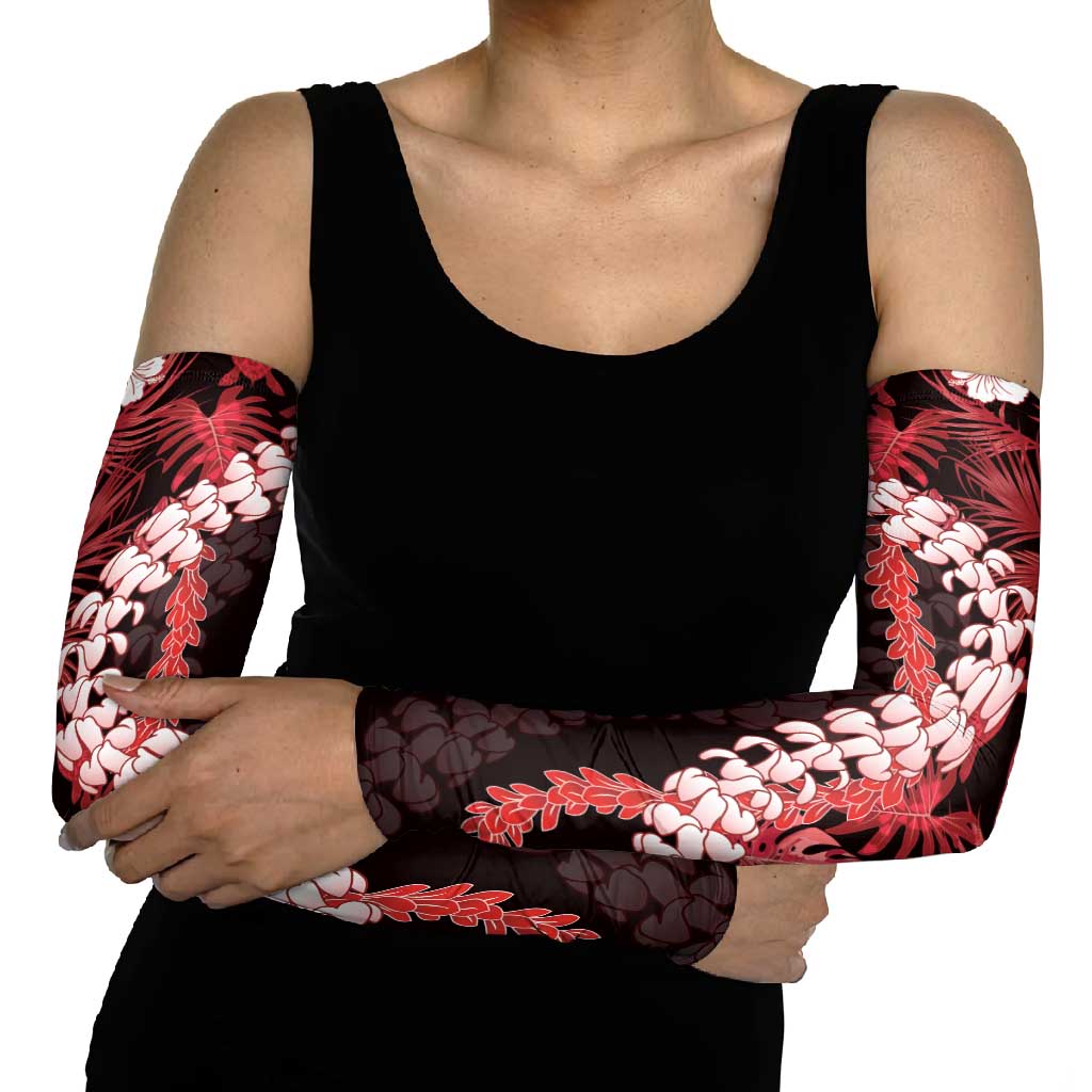 Ulaula Aloha Hawaii Lei Arm Sleeves Tropical Flowers Elegant Vibe LT14 - Polynesian Pride