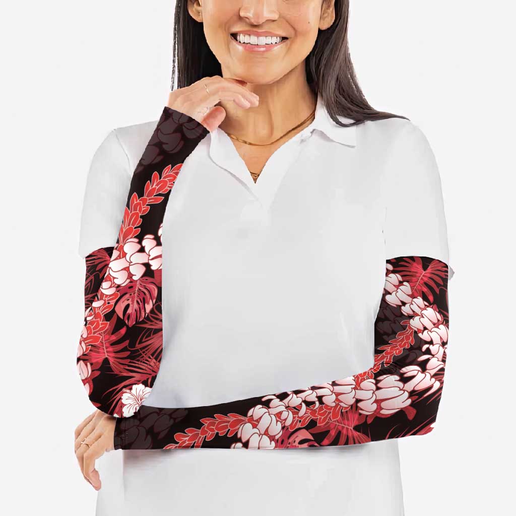 Ulaula Aloha Hawaii Lei Arm Sleeves Tropical Flowers Elegant Vibe LT14 - Polynesian Pride