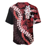 Ulaula Aloha Hawaii Lei Baseball Jersey Tropical Flowers Elegant Vibe LT14 - Polynesian Pride