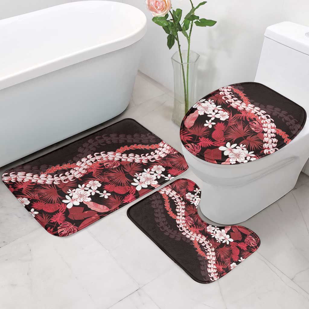Ulaula Aloha Hawaii Lei Bathroom Set Tropical Flowers Elegant Vibe LT14 - Polynesian Pride