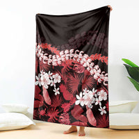 Ulaula Aloha Hawaii Lei Blanket Tropical Flowers Elegant Vibe LT14 - Polynesian Pride