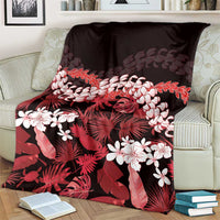 Ulaula Aloha Hawaii Lei Blanket Tropical Flowers Elegant Vibe LT14 - Polynesian Pride