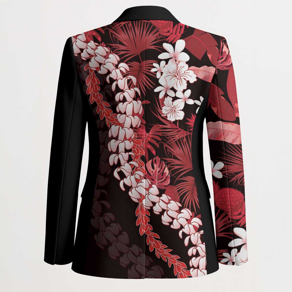Ulaula Aloha Hawaii Lei Blazer Tropical Flowers Elegant Vibe LT14 - Polynesian Pride