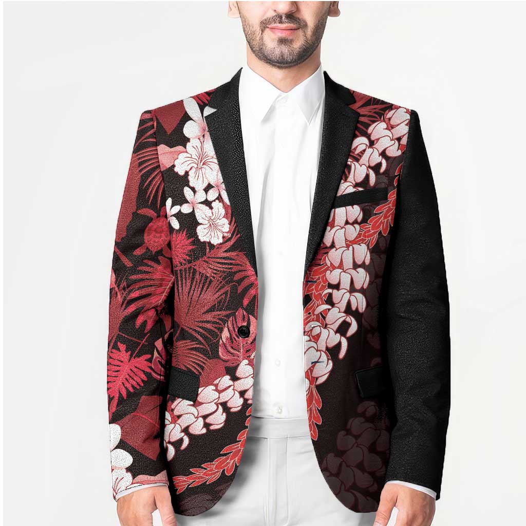 Ulaula Aloha Hawaii Lei Blazer Tropical Flowers Elegant Vibe LT14 - Polynesian Pride