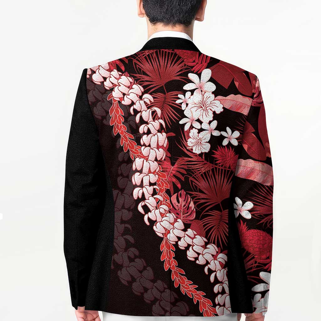 Ulaula Aloha Hawaii Lei Blazer Tropical Flowers Elegant Vibe LT14 - Polynesian Pride