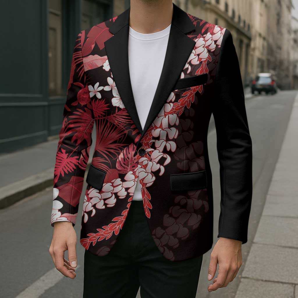 Ulaula Aloha Hawaii Lei Blazer Tropical Flowers Elegant Vibe LT14 - Polynesian Pride