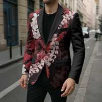 Ulaula Aloha Hawaii Lei Blazer Tropical Flowers Elegant Vibe LT14 - Polynesian Pride