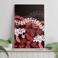 Ulaula Aloha Hawaii Lei Canvas Wall Art Tropical Flowers Elegant Vibe LT14 - Polynesian Pride