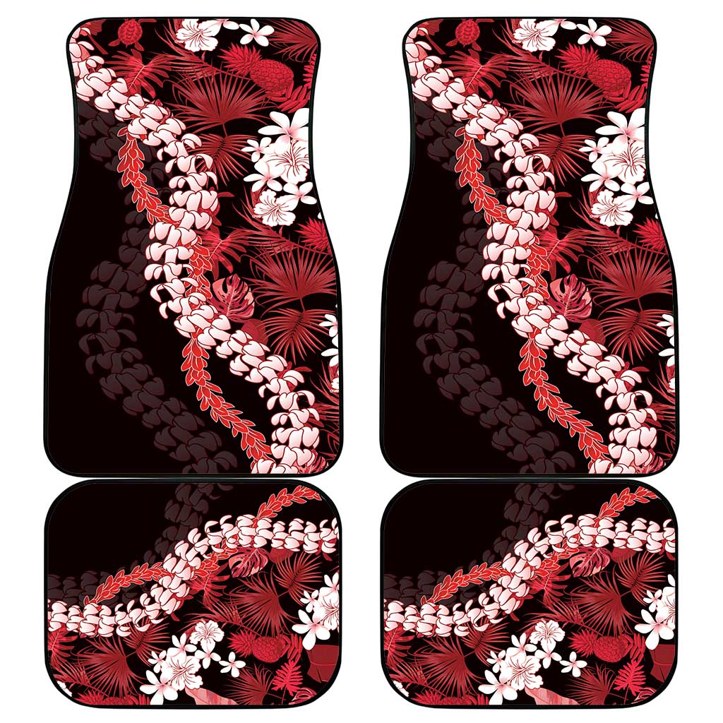 Ulaula Aloha Hawaii Lei Car Mats Tropical Flowers Elegant Vibe LT14 - Polynesian Pride