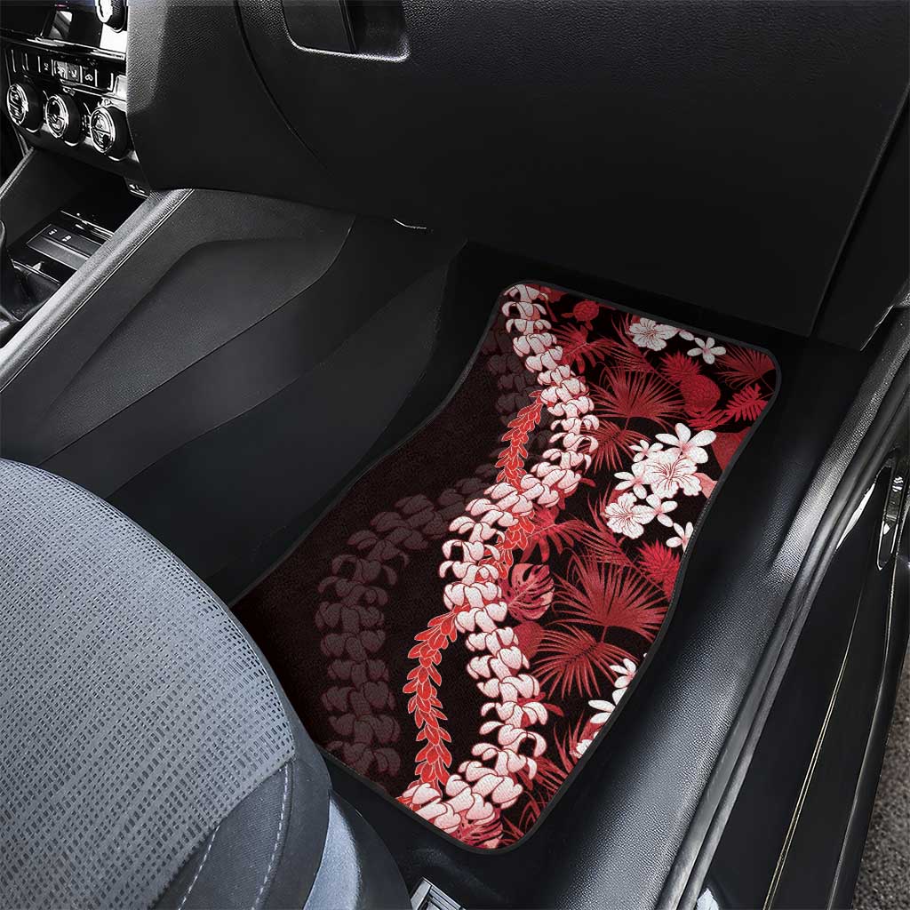 Ulaula Aloha Hawaii Lei Car Mats Tropical Flowers Elegant Vibe LT14 - Polynesian Pride