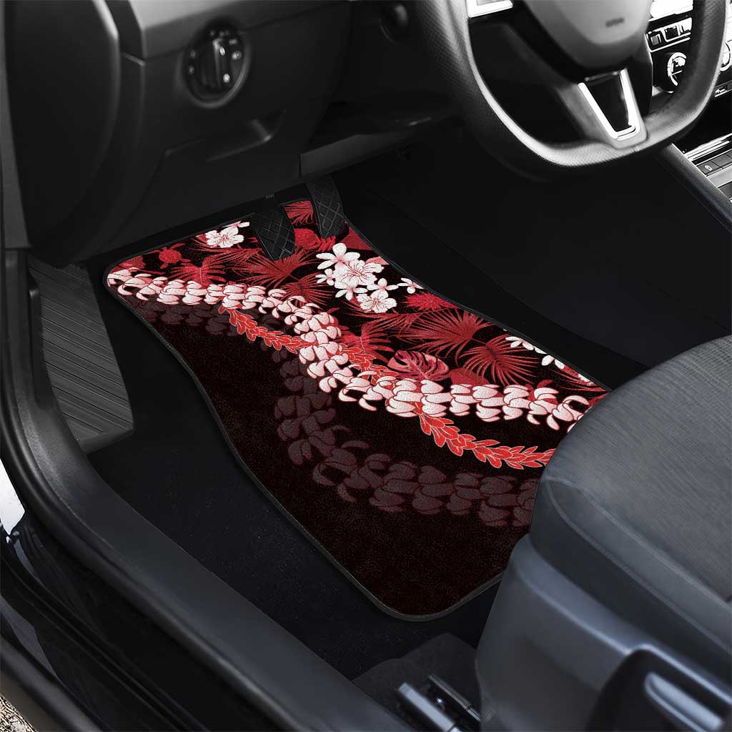 Ulaula Aloha Hawaii Lei Car Mats Tropical Flowers Elegant Vibe LT14 - Polynesian Pride