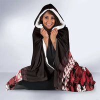 Ulaula Aloha Hawaii Lei Hooded Blanket Tropical Flowers Elegant Vibe LT14 - Polynesian Pride