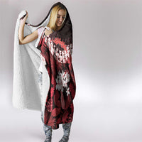 Ulaula Aloha Hawaii Lei Hooded Blanket Tropical Flowers Elegant Vibe LT14 - Polynesian Pride