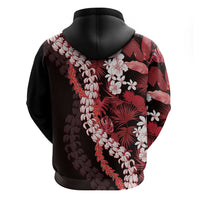 Ulaula Aloha Hawaii Lei Hoodie Tropical Flowers Elegant Vibe LT14 - Polynesian Pride