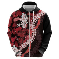 Ulaula Aloha Hawaii Lei Hoodie Tropical Flowers Elegant Vibe LT14 - Polynesian Pride