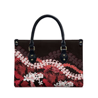 Ulaula Aloha Hawaii Lei Leather Bag Tropical Flowers Elegant Vibe LT14 - Polynesian Pride