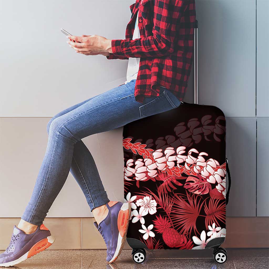 Ulaula Aloha Hawaii Lei Luggage Cover Tropical Flowers Elegant Vibe LT14 - Polynesian Pride