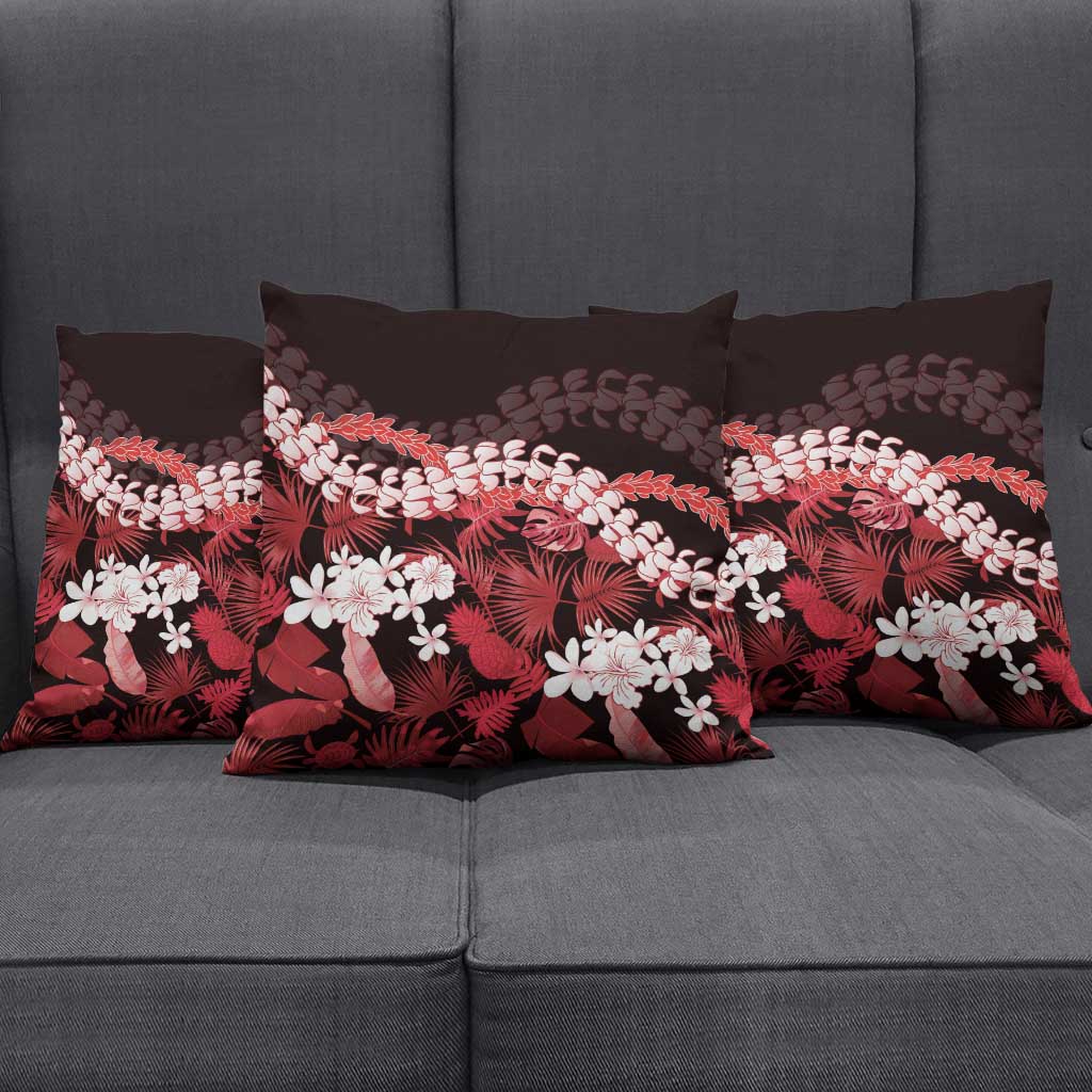 Ulaula Aloha Hawaii Lei Pillow Cover Tropical Flowers Elegant Vibe LT14 - Polynesian Pride