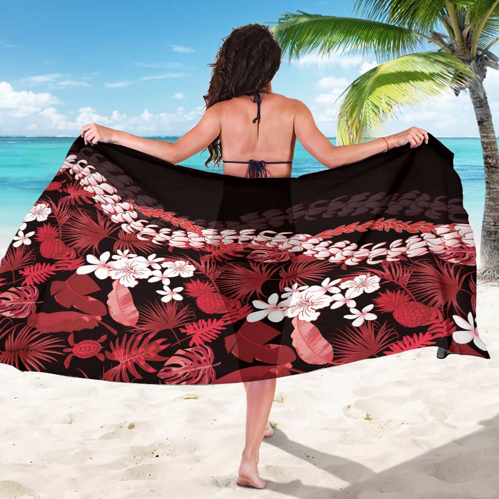 Ulaula Aloha Hawaii Lei Sarong Tropical Flowers Elegant Vibe LT14 - Polynesian Pride