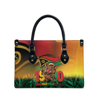 Vanuatu Independence Day Leather Bag Chibi Boar Proud To Be A Ni-Van LT14 - Polynesian Pride