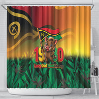 Vanuatu Independence Day Shower Curtain Chibi Boar Proud To Be A Ni-Van LT14 - Polynesian Pride