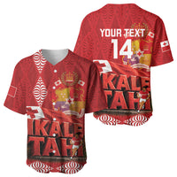 Tonga Rugby Custom Baseball Jersey 2026 Go Ikale Tahi Ngatu Pattern LT14 - Polynesian Pride