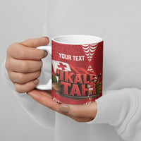 Tonga Rugby Custom Ceramic Mug 2026 Go Ikale Tahi Ngatu Pattern LT14 - Polynesian Pride