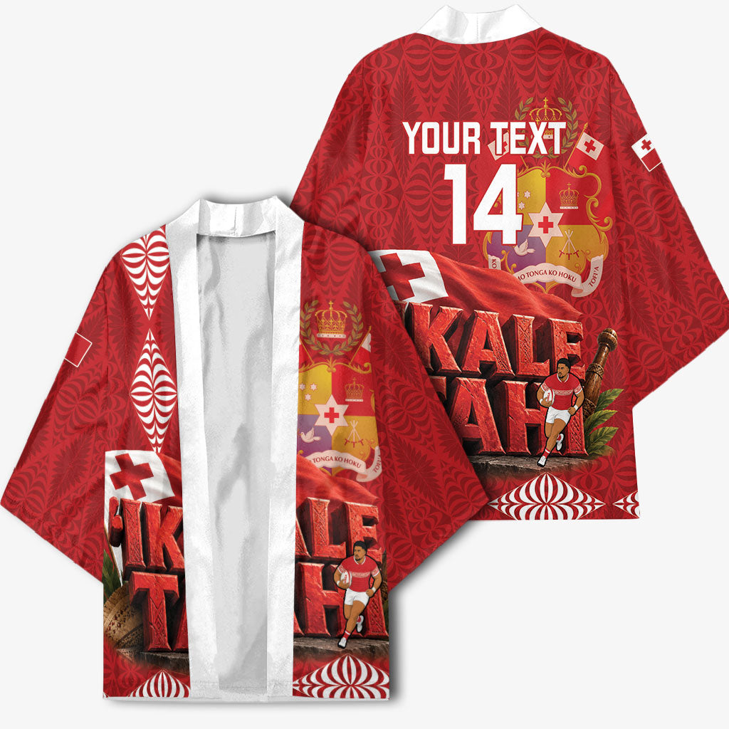 Tonga Rugby Custom Kimono 2026 Go Ikale Tahi Ngatu Pattern LT14 - Polynesian Pride