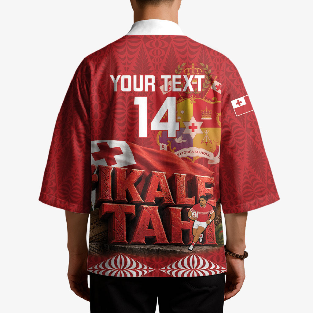 Tonga Rugby Custom Kimono 2026 Go Ikale Tahi Ngatu Pattern LT14 - Polynesian Pride