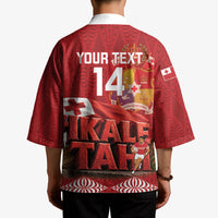 Tonga Rugby Custom Kimono 2026 Go Ikale Tahi Ngatu Pattern LT14 - Polynesian Pride
