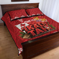 Tonga Rugby Custom Quilt Bed Set 2026 Go Ikale Tahi Ngatu Pattern LT14 - Polynesian Pride