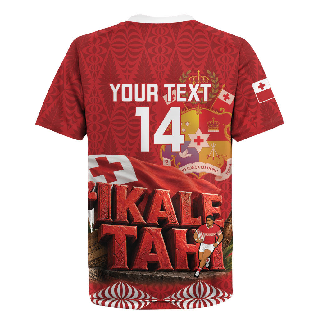Tonga Rugby Custom Rugby Jersey 2026 Go Ikale Tahi Ngatu Pattern LT14 - Polynesian Pride