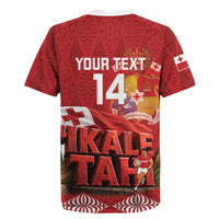 Tonga Rugby Custom Rugby Jersey 2026 Go Ikale Tahi Ngatu Pattern LT14 - Polynesian Pride