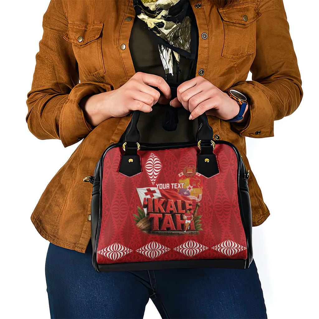 Tonga Rugby Custom Shoulder Handbag 2026 Go Ikale Tahi Ngatu Pattern LT14 - Polynesian Pride