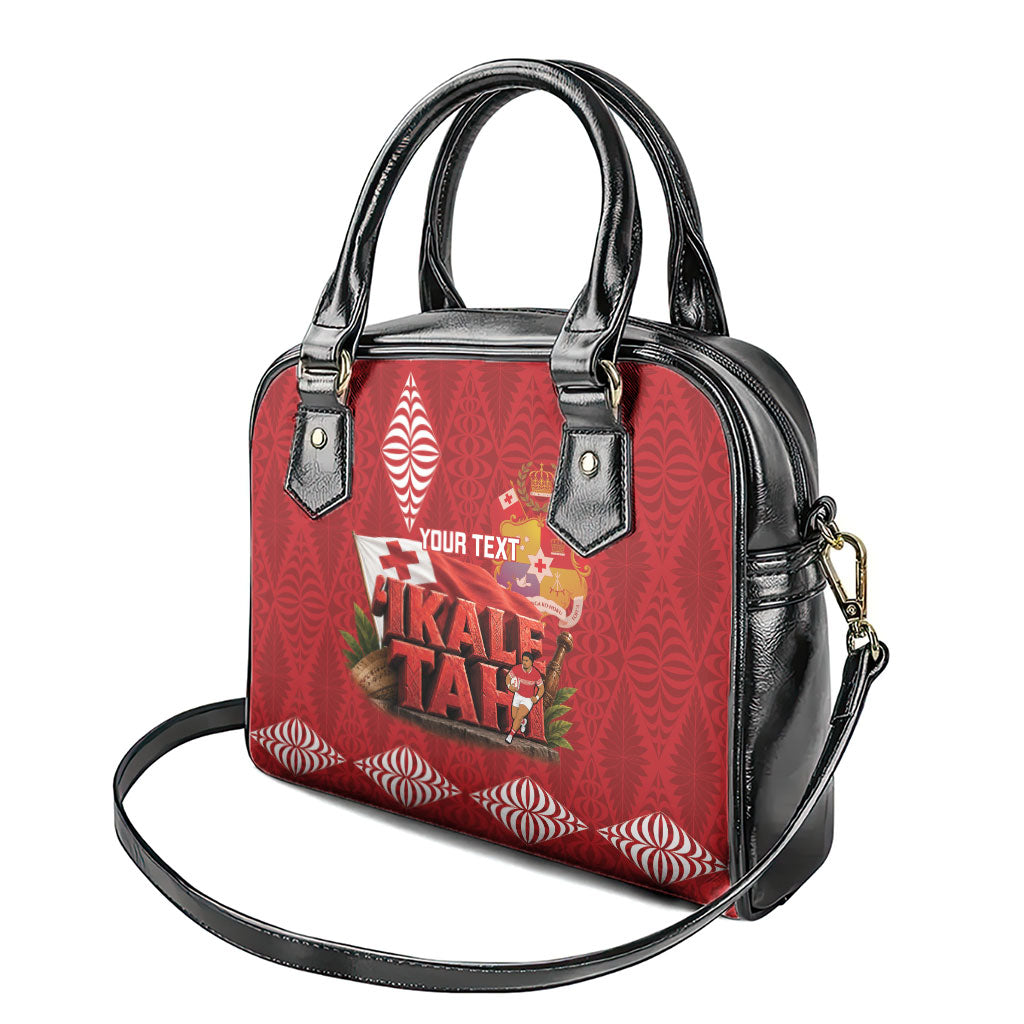 Tonga Rugby Custom Shoulder Handbag 2026 Go Ikale Tahi Ngatu Pattern LT14 - Polynesian Pride