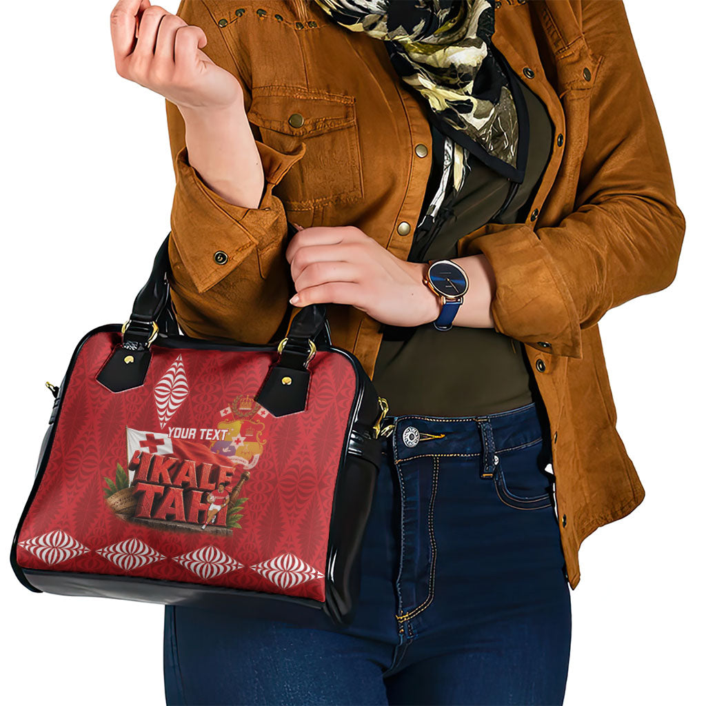 Tonga Rugby Custom Shoulder Handbag 2026 Go Ikale Tahi Ngatu Pattern LT14 - Polynesian Pride
