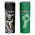 New Zealand and Ireland Rugby Skinny Tumbler All Black Maori Mix Shamrocks