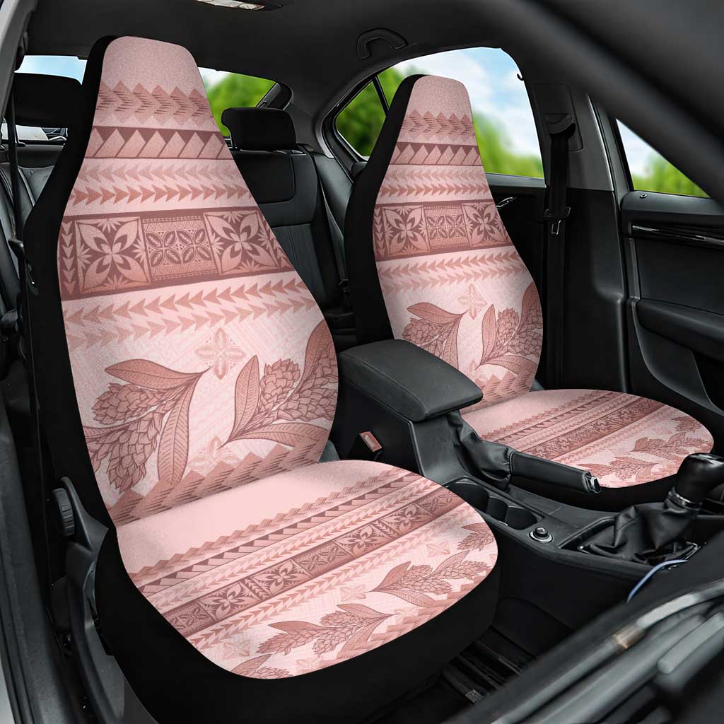 Pastel Pink Samoa Siapo Teuila Flowers Car Seat Cover LT14 One Size Pastel Pink - Polynesian Pride