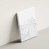 Polynesia White Sunday Canvas Wall Art Plumeria Polynesian Tribal Grey Color LT14 - Polynesian Pride