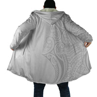 Polynesia White Sunday Cloak Plumeria Polynesian Tribal Grey Color LT14 - Polynesian Pride