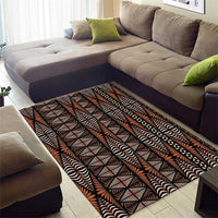 Malo e lelei Tonga Area Rug Tongan Ngatu Vintage Brown LT14 - Polynesian Pride