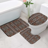 Malo e lelei Tonga Bathroom Set Tongan Ngatu Vintage Brown LT14 - Polynesian Pride
